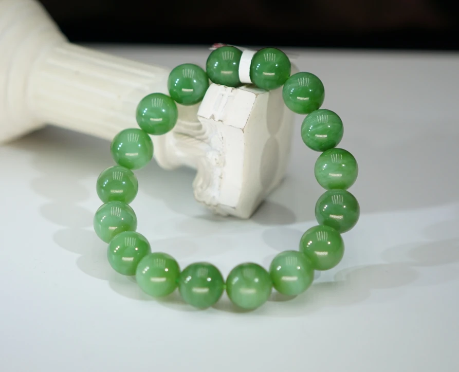 【cici心选】和田玉碧玉猫眼12+ BS011702