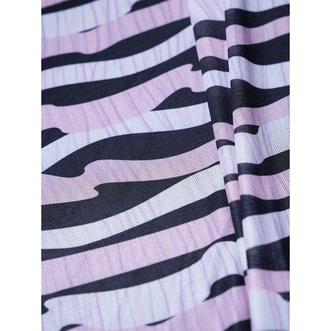 HZHJ 斑马条纹面料半米 时尚气质网纱0073（不支持七天无理由）