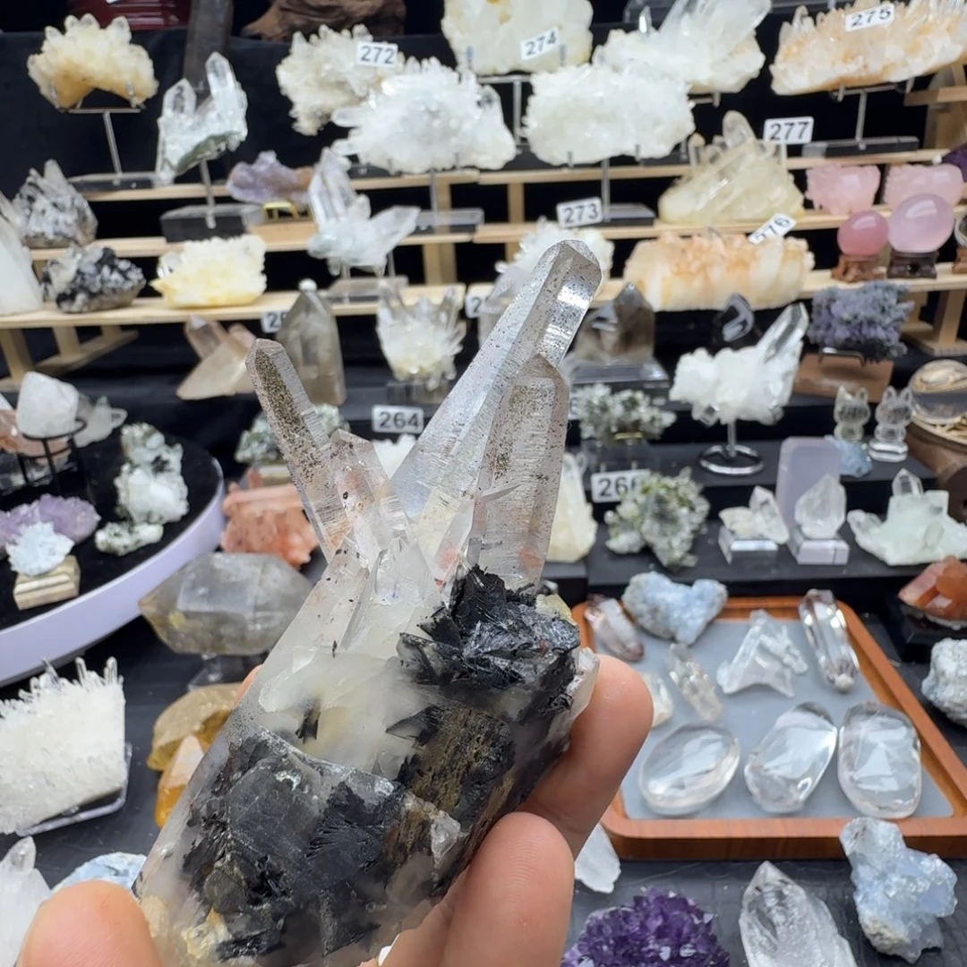 石材天然水晶摆件