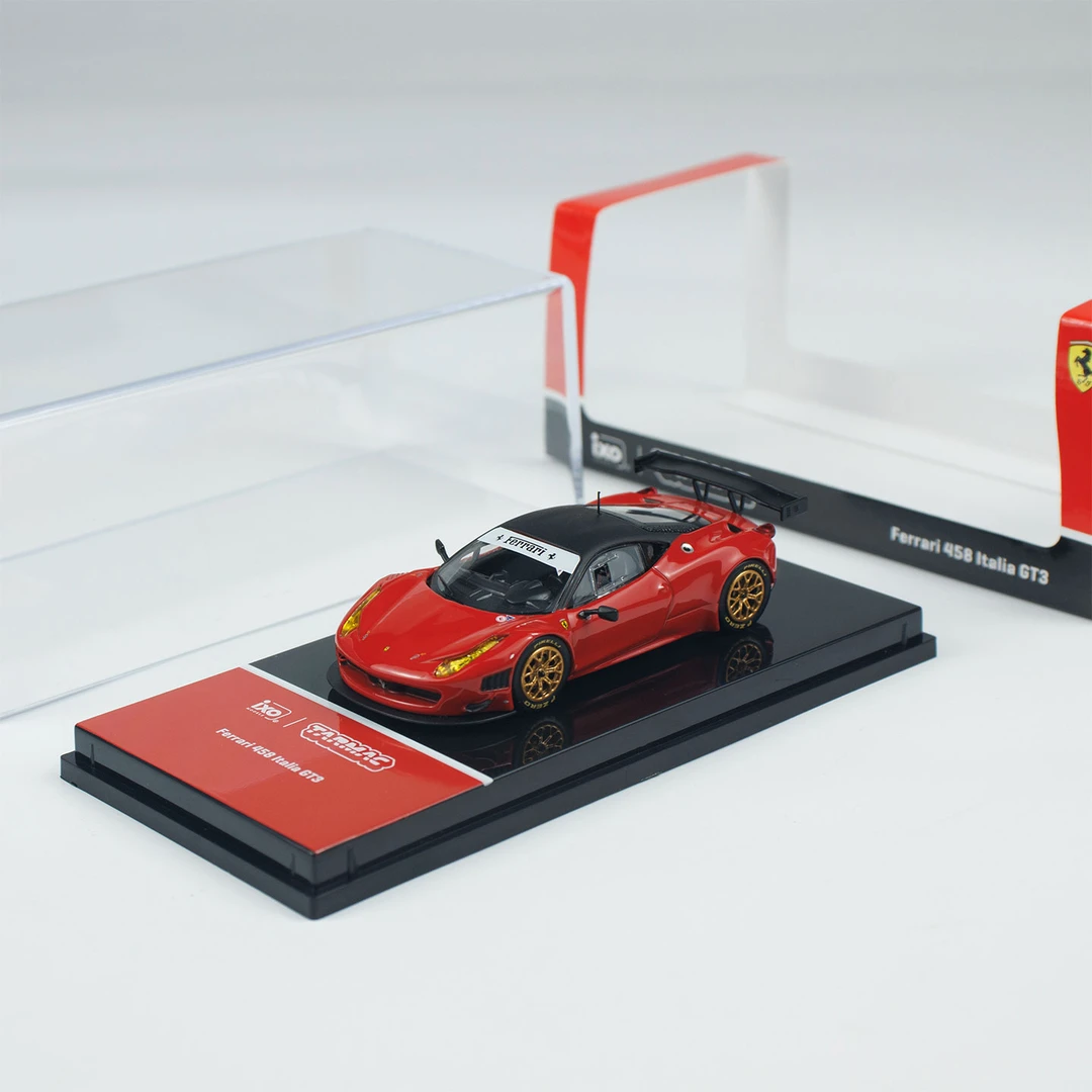 Tarmac Works车模 法拉利458 Italia GT3红 小比例汽车模型收藏车