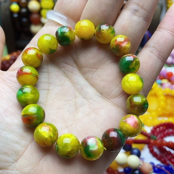 树脂制品37号绿色手串