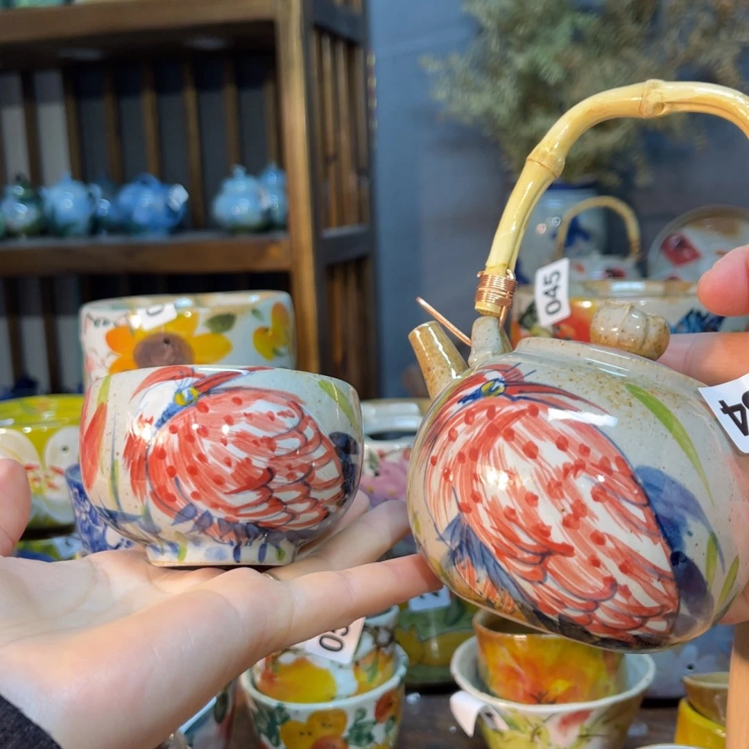 杯素浅陶瓷手工手绘