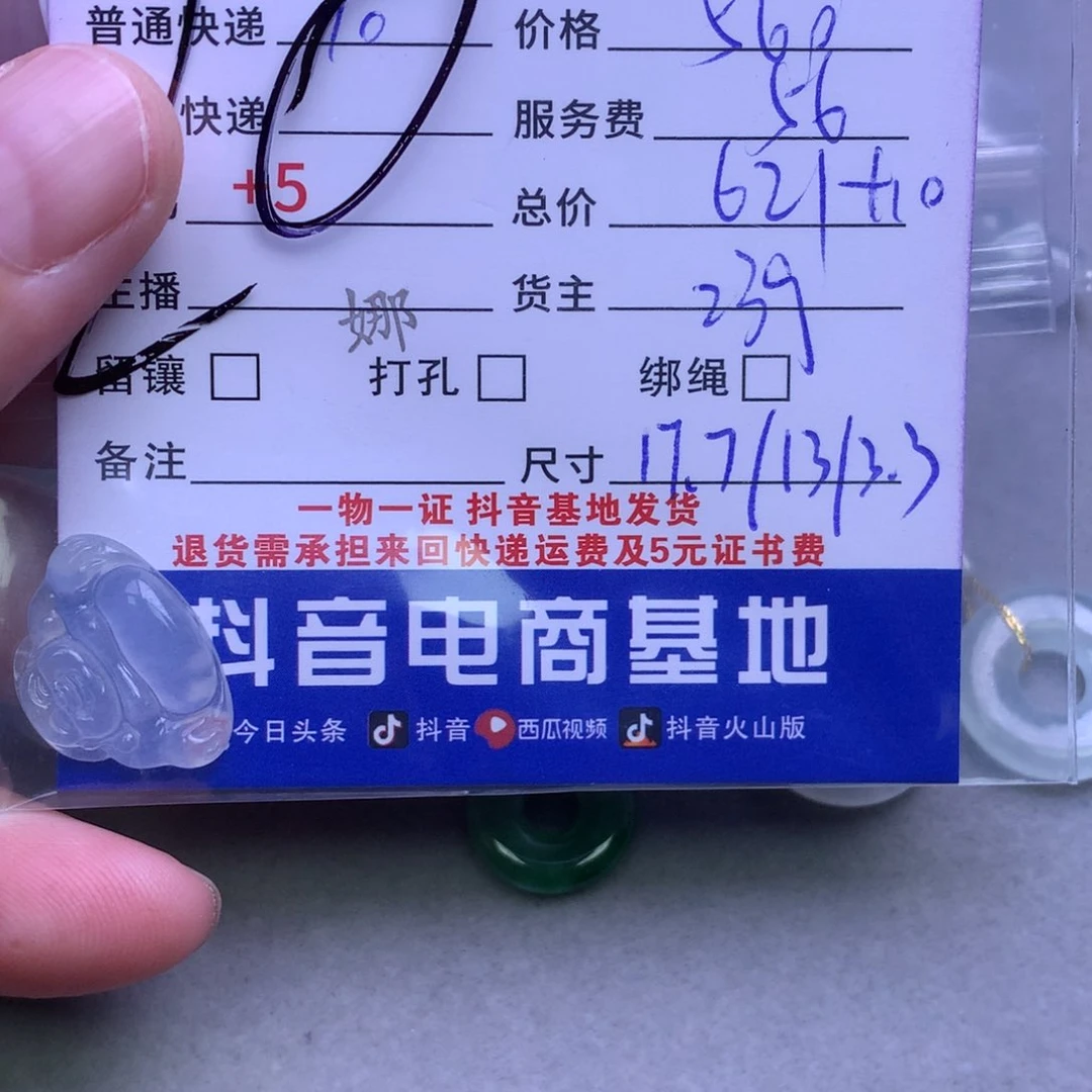 颈饰未镶嵌翡翠没***！