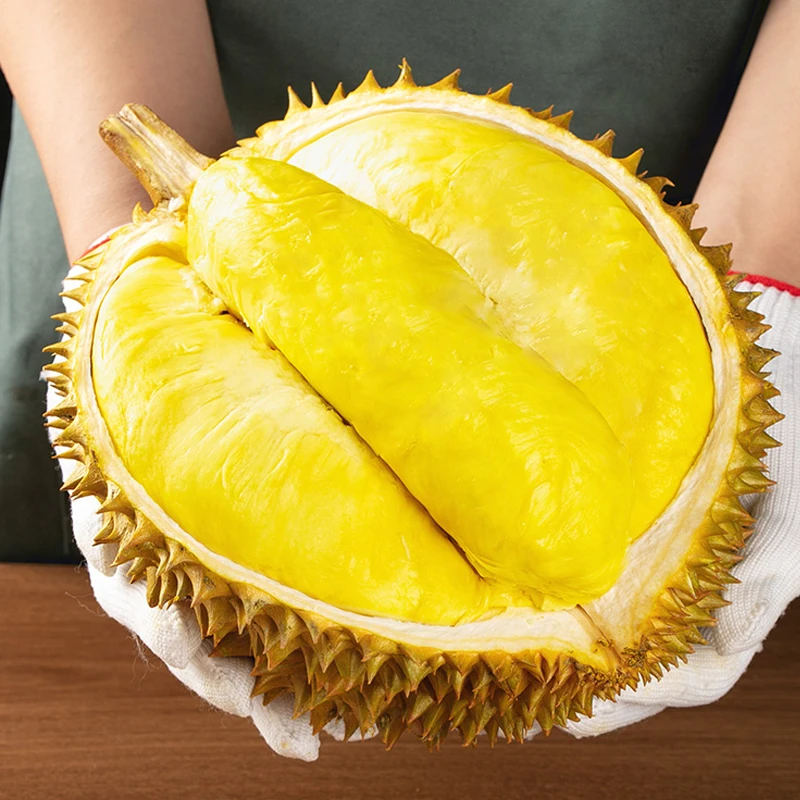 【文昌公馆店】树熟金枕榴莲A果保4房鲜榴莲【哈尔滨同城小时达】3-10金斤可选核小金枕泰国金枕泰国