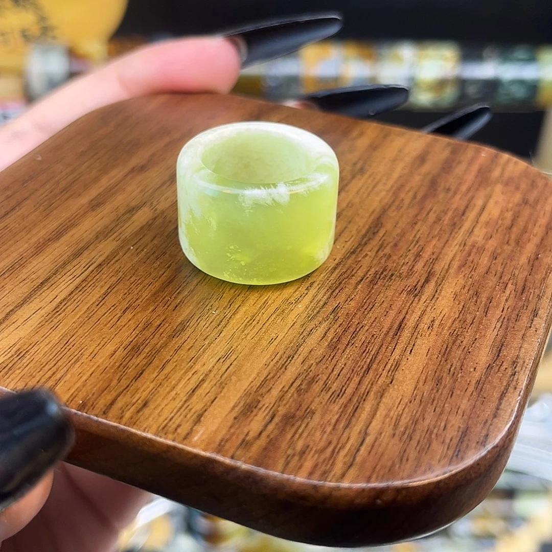 岫玉未镶嵌戒指港12