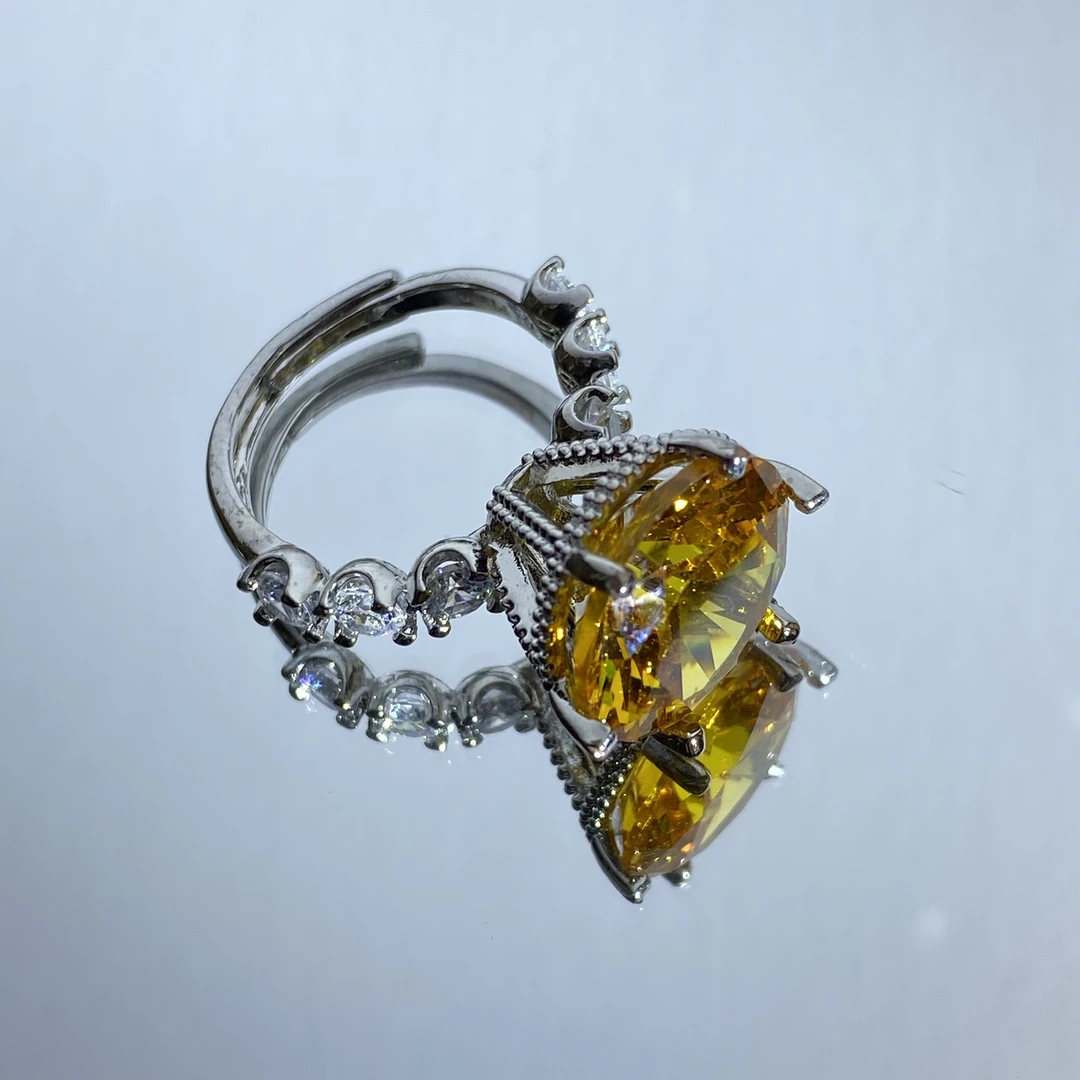 【万江】 原创金丝雀黄强荧光戒指WM17