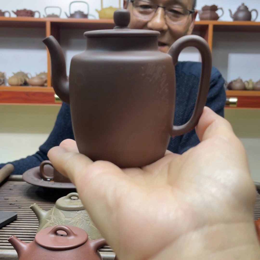 茶壶紫砂紫泥高至壶150CC