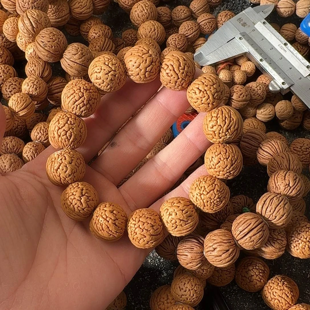 黑***風吊坠桃核野生肌肉手串