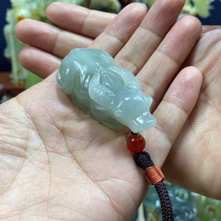 未镶嵌蛇纹石玉珠宝奇石福***康