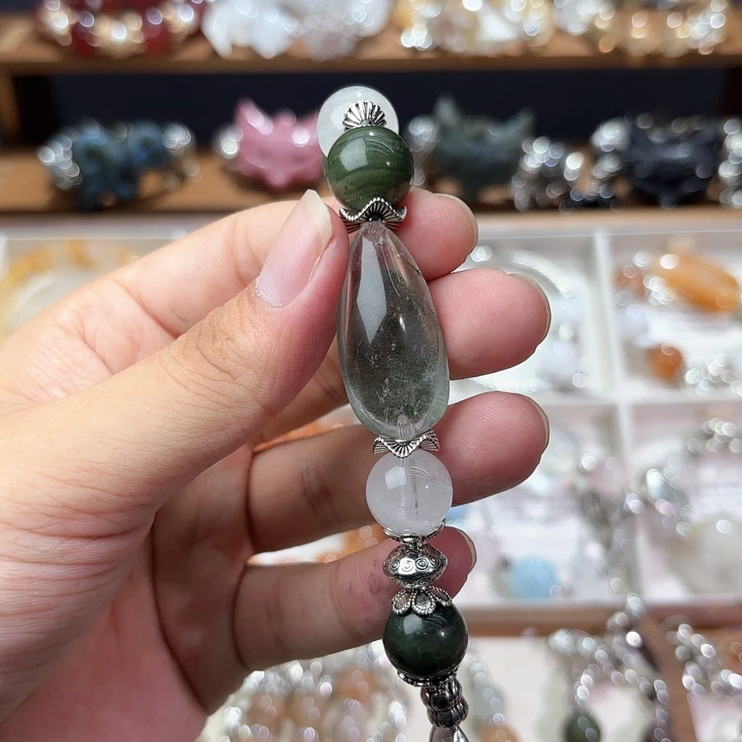 P***呱水晶手串合金水晶