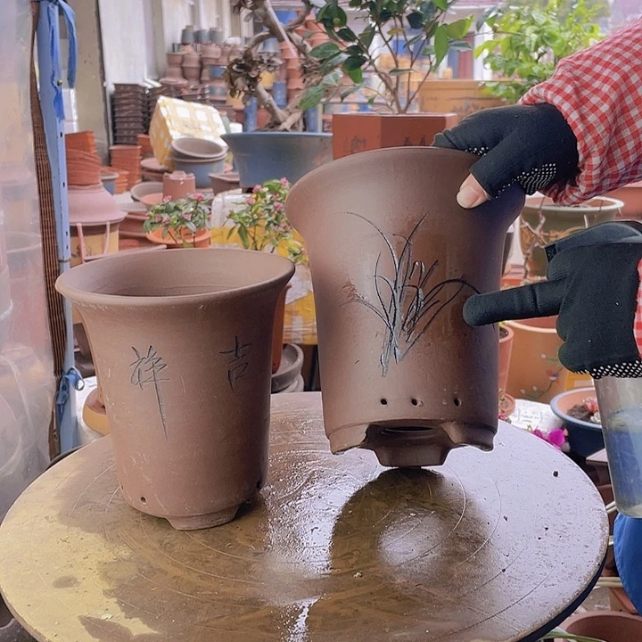 紫砂兰花盆2花盆花盆