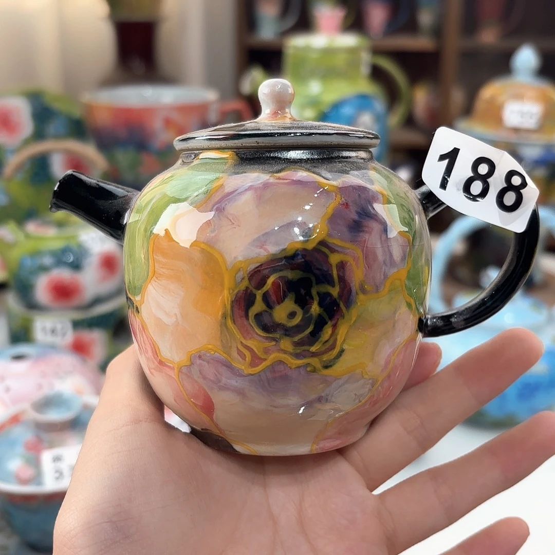 景德镇手绘高温釉下彩陶瓷茶具