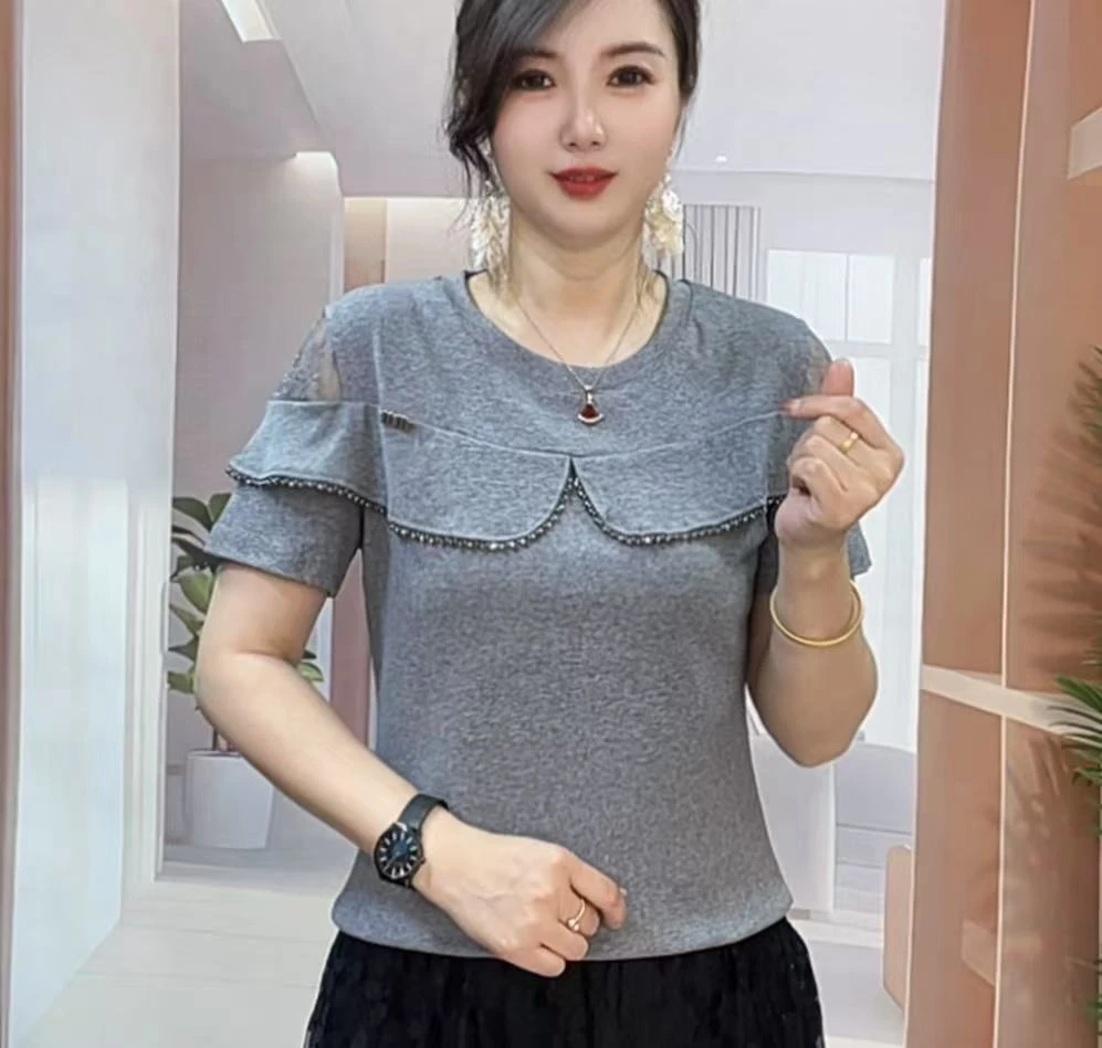 2025夏季凉快设计感时尚气质显瘦百搭洋气女神打底上衣#5522