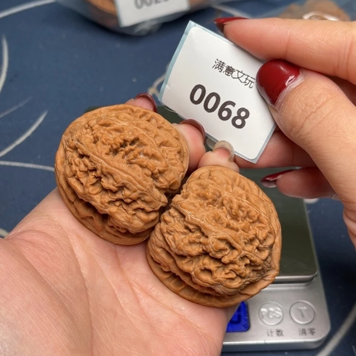 文玩核桃把件粗筋45