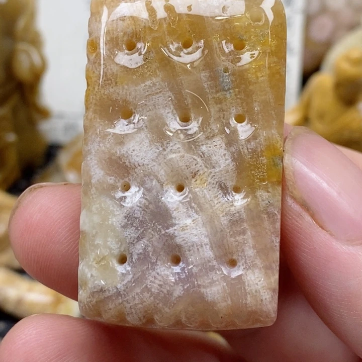 颈饰未镶嵌硅化珊瑚（珊瑚玉）有瑕