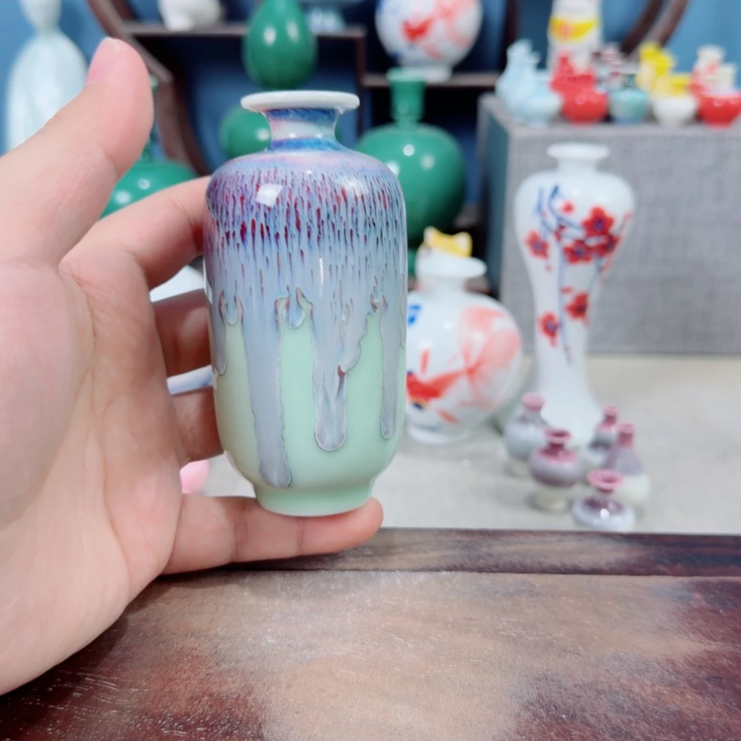 陶瓷手工小花器摆件