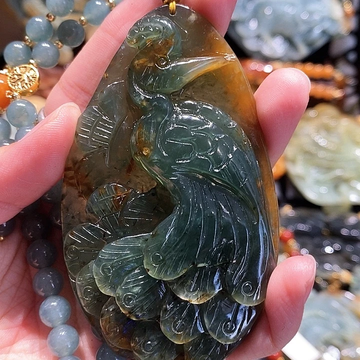岫玉未镶嵌毛衣链