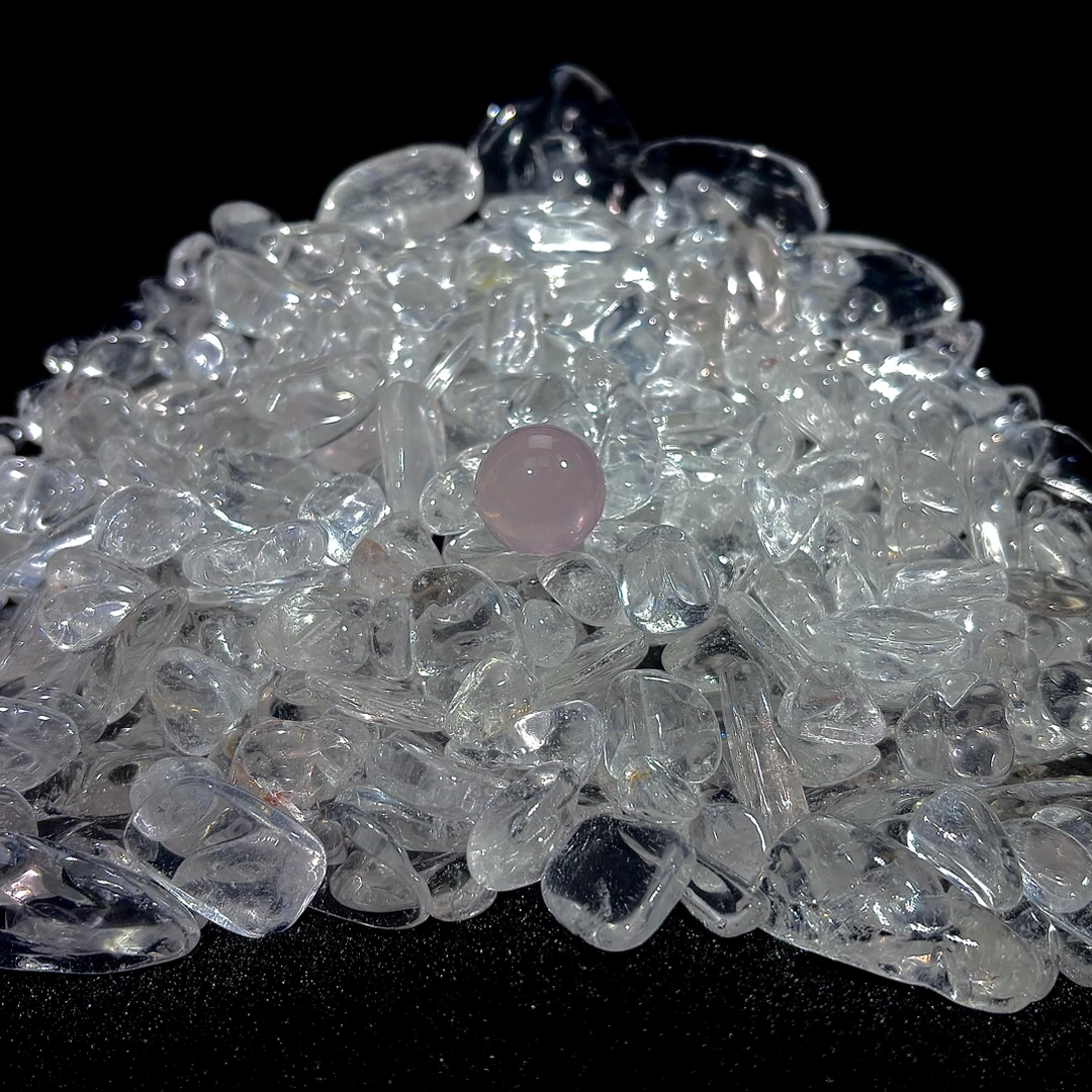 【大颗粒】高品质天然水晶碎石消磁石水晶手串必备