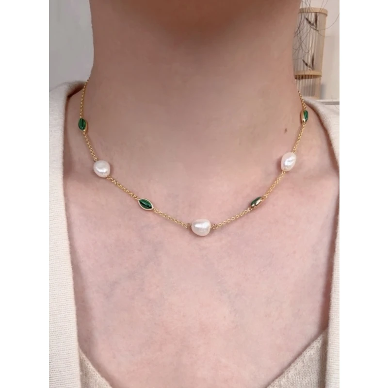 铜合金项链 【DING Design】新中式优雅串珠巴洛克项链DD 10096