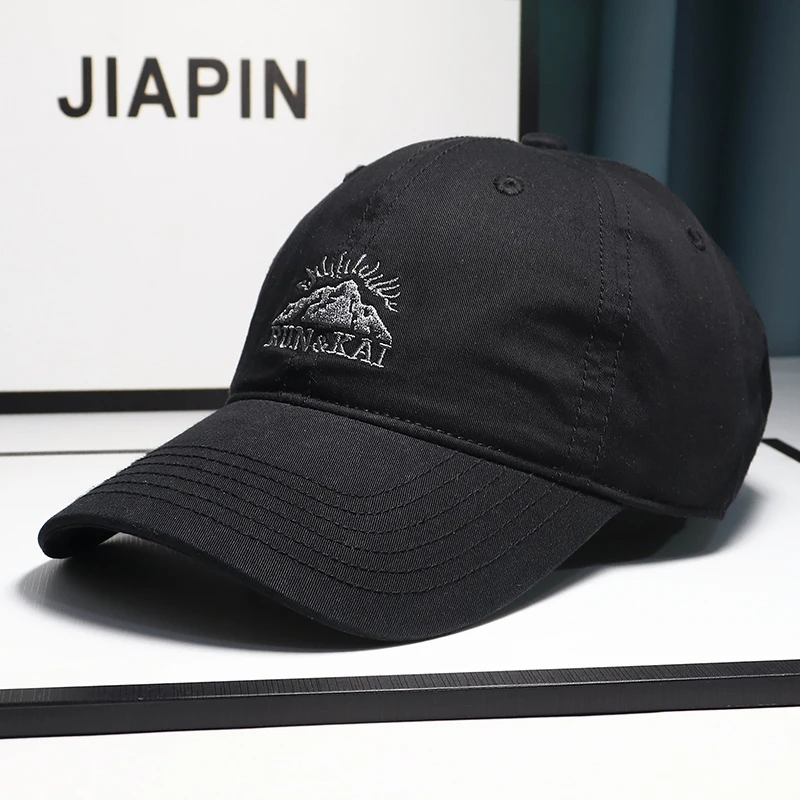 时尚百搭大头围软顶鸭舌帽子男女潮流遮阳防晒帽子情侣棒球帽潮牌