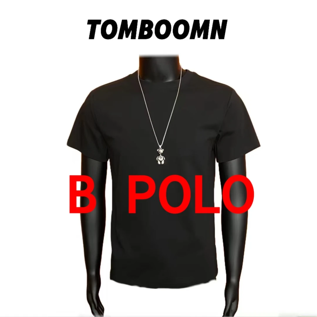 【 31 B POLO黑】简约高级立字刺绣POLO