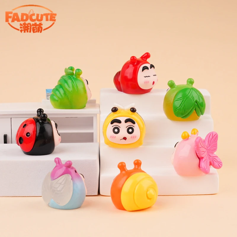 【127号】春趣昆虫小新 潮玩公仔diy办公室桌面装饰中控台小摆件