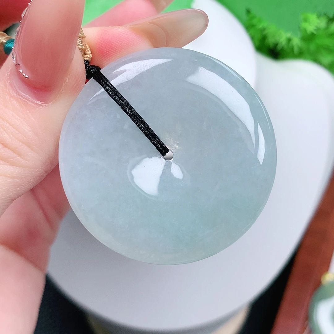 翡翠未镶嵌颈饰平安40-5.9