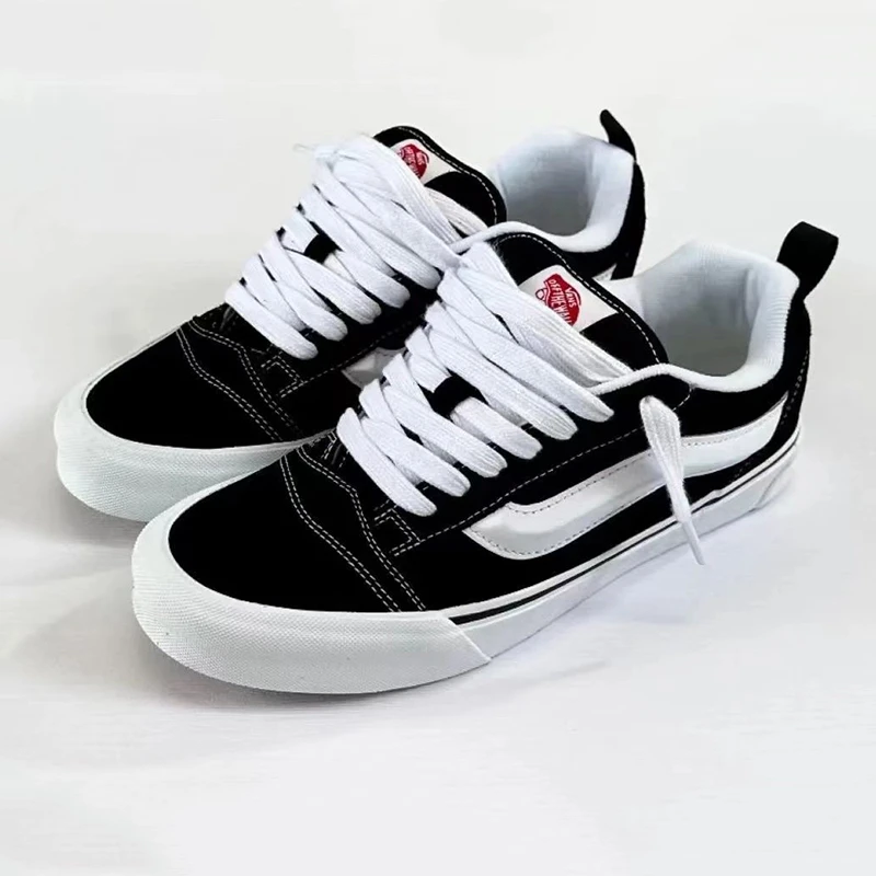 【高品质】 knuskool通用运动女鞋低帮板鞋情侣鞋子国潮滑板帆布鞋