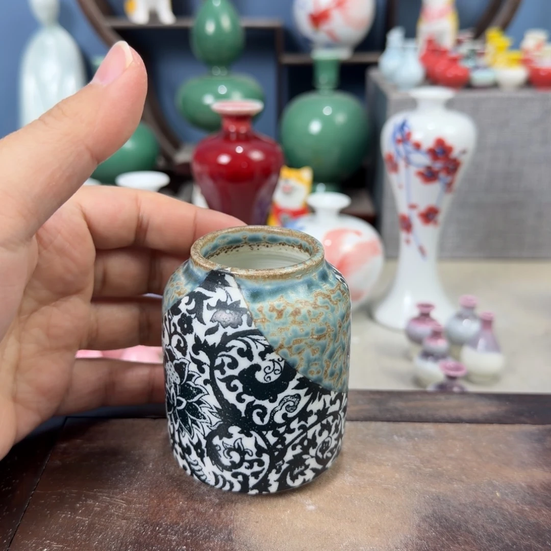 陶瓷手工小花器摆件