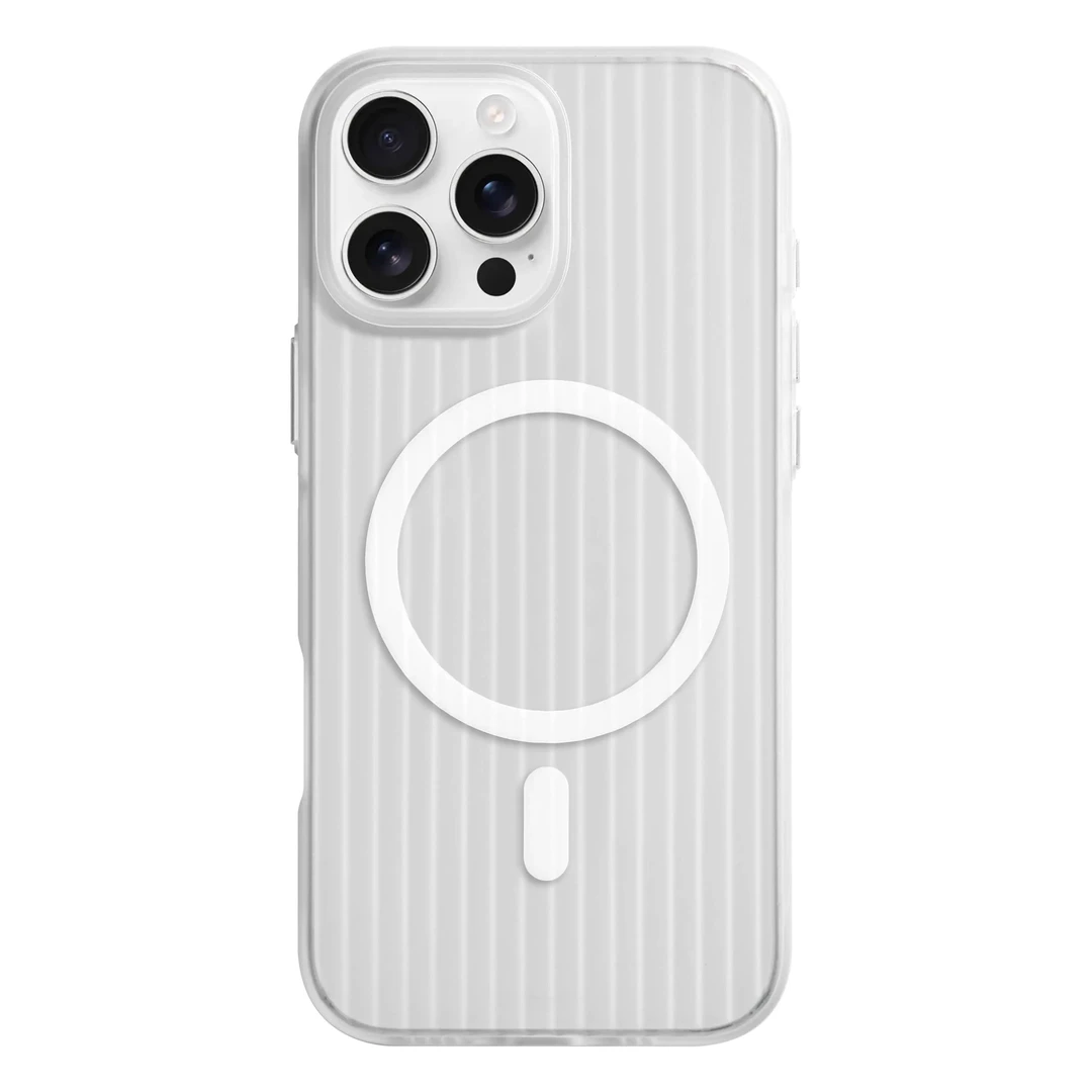 闪度侠瓦楞条纹磁吸壳适用iPhone16/15手机壳华为vivoppo小米全包