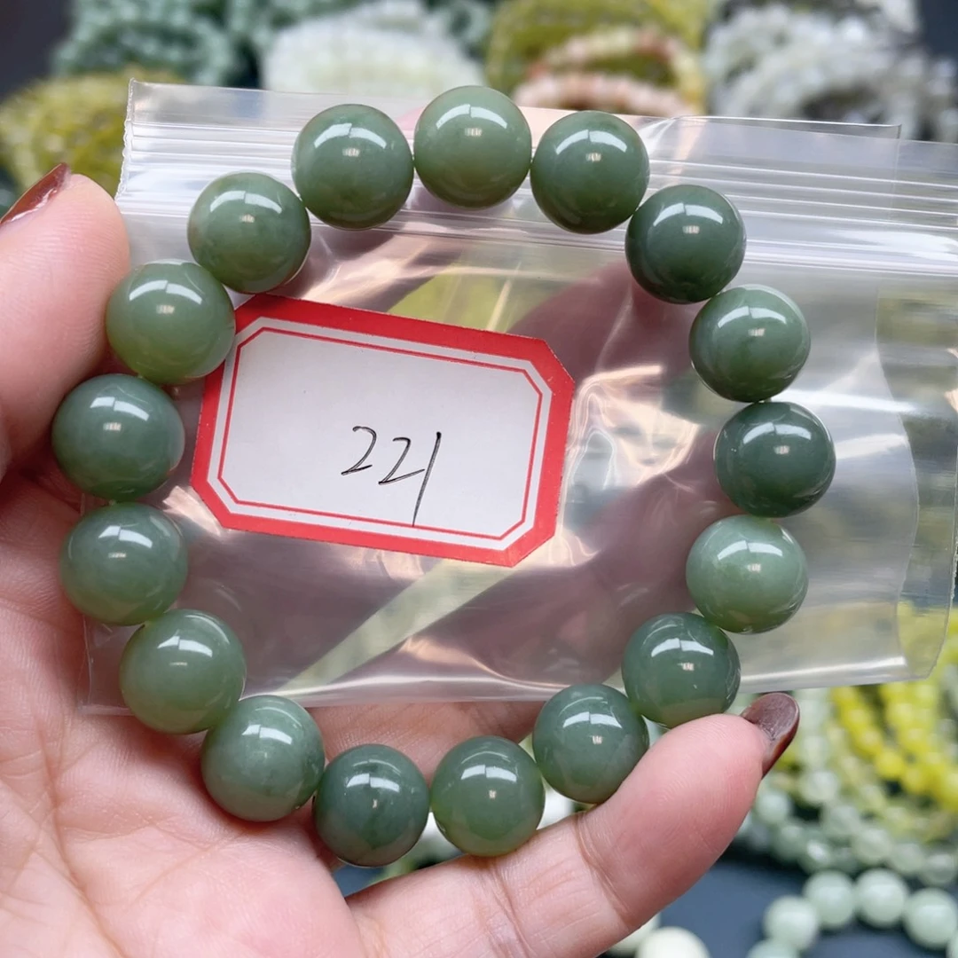 未镶嵌蛇纹石玉手串