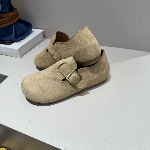 休闲单鞋秋冬一脚蹬女鞋时尚穆勒鞋平底