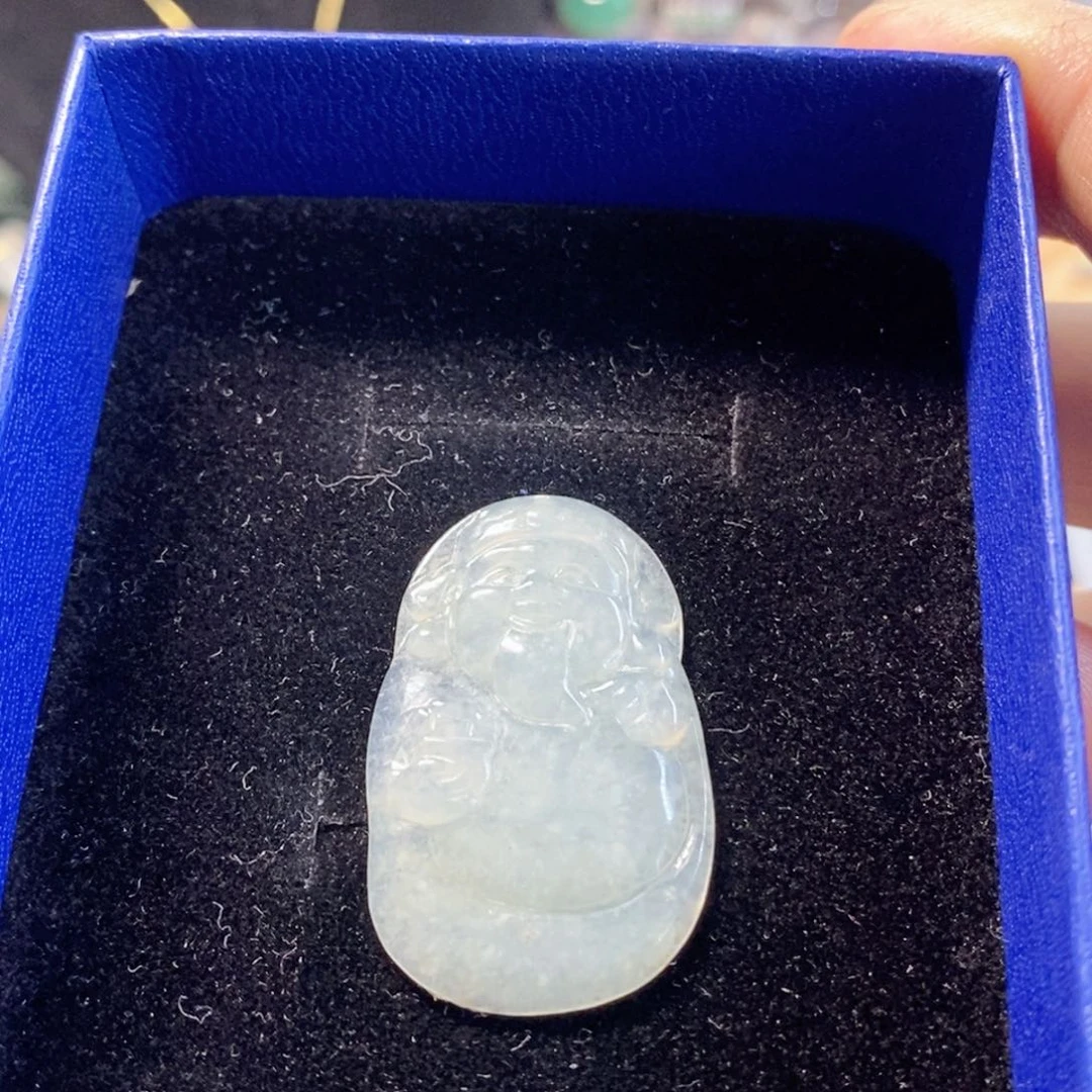 翡翠未镶嵌颈饰缅甸翡翠A货财爷爷