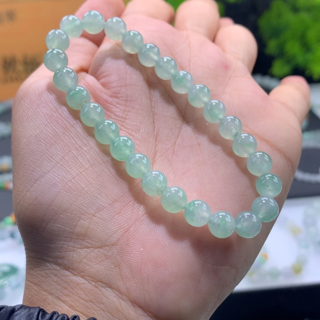 翡翠未镶嵌手链卡6.5
