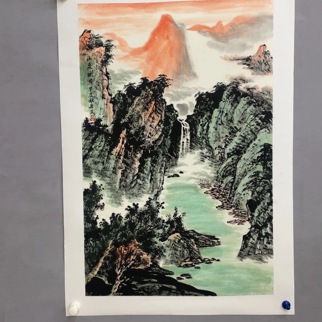 国画艺术家真人手绘