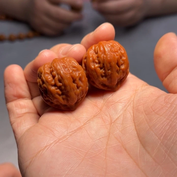 文玩核桃把件老籽桃心8369