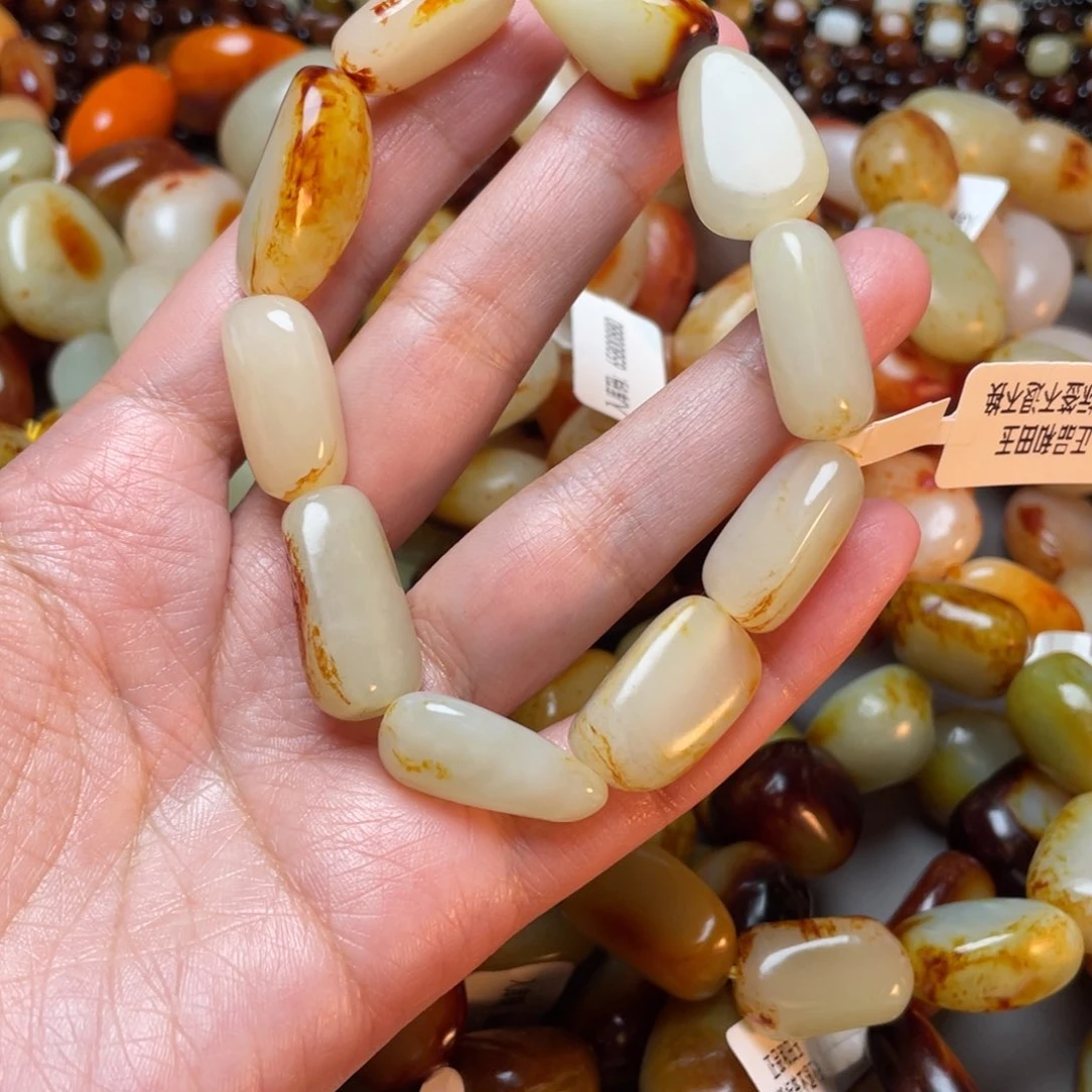 和田玉手链未镶嵌兵*