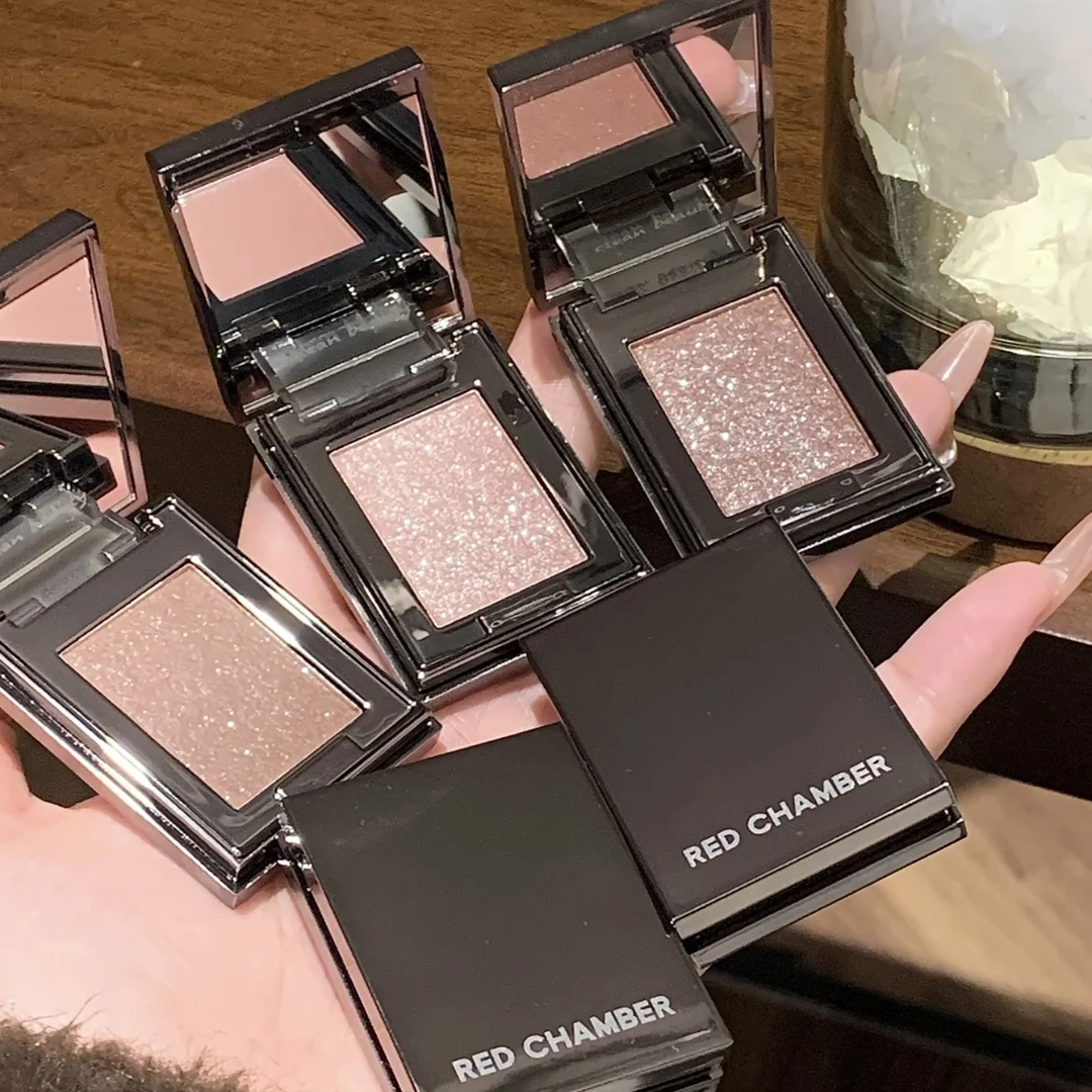 RED CHAMBER朱栈春树RC眼影RC多用粉水晶粉单色眼影爆闪多用膏