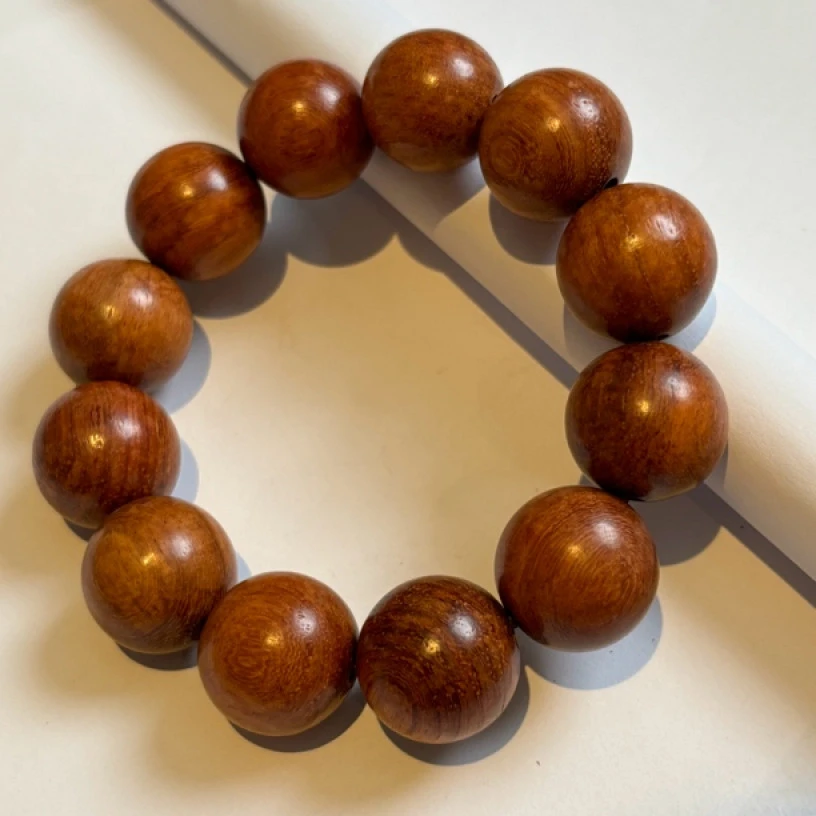 110680 黄花梨圆珠手串20mm