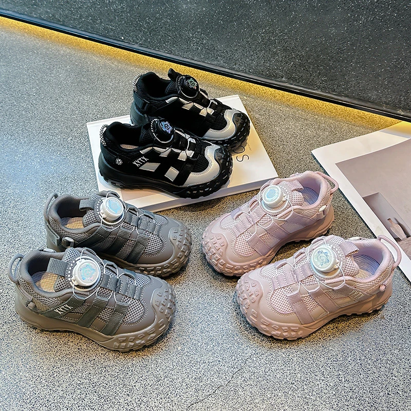 2025新款儿童秋季双网运动鞋软底软面男女双网透气百搭休闲单鞋