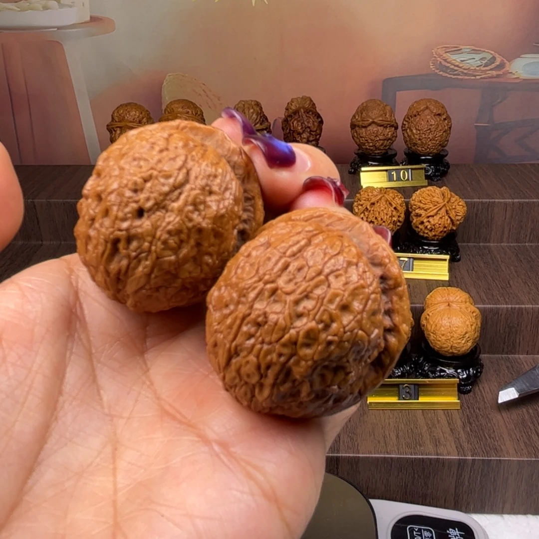 文玩核桃把件开播福利 和尚头元宝40尺