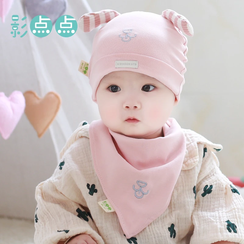 宝宝卤门帽春秋新款婴儿帽子卡通婴幼儿帽子新生儿胎帽加厚0-1岁