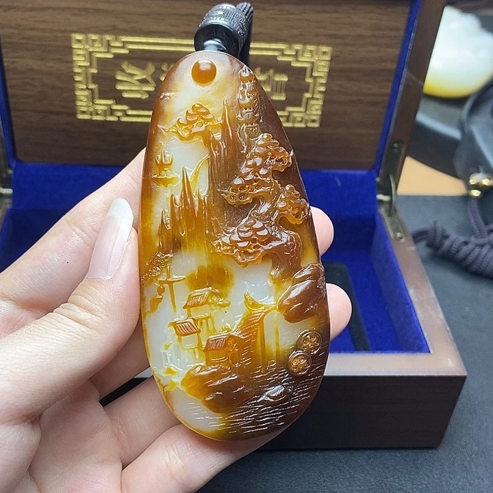 和田玉未镶嵌挂件N