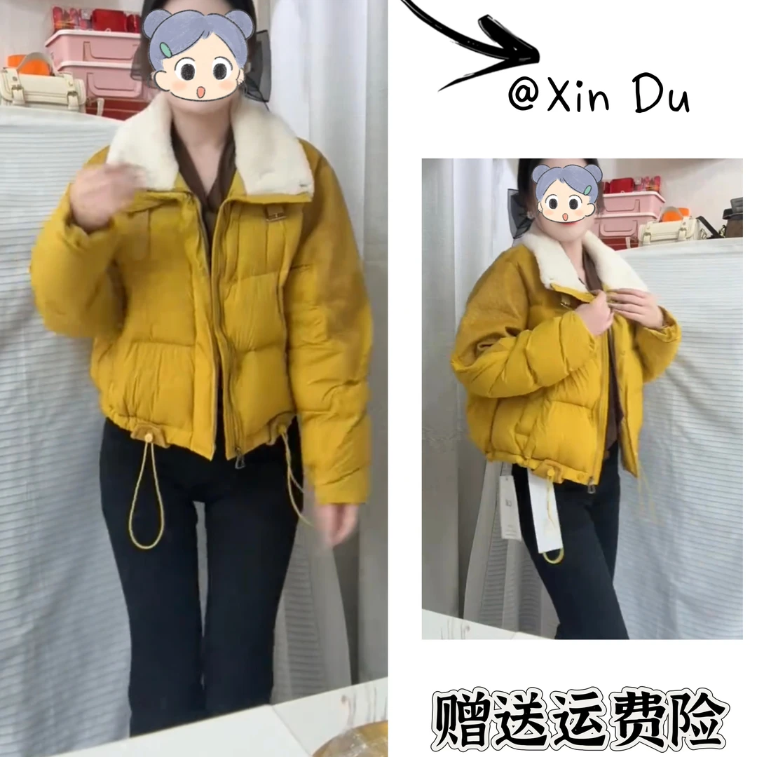 2025秋冬季新款时尚显瘦气质女士网红洋气棉服百搭款D24601