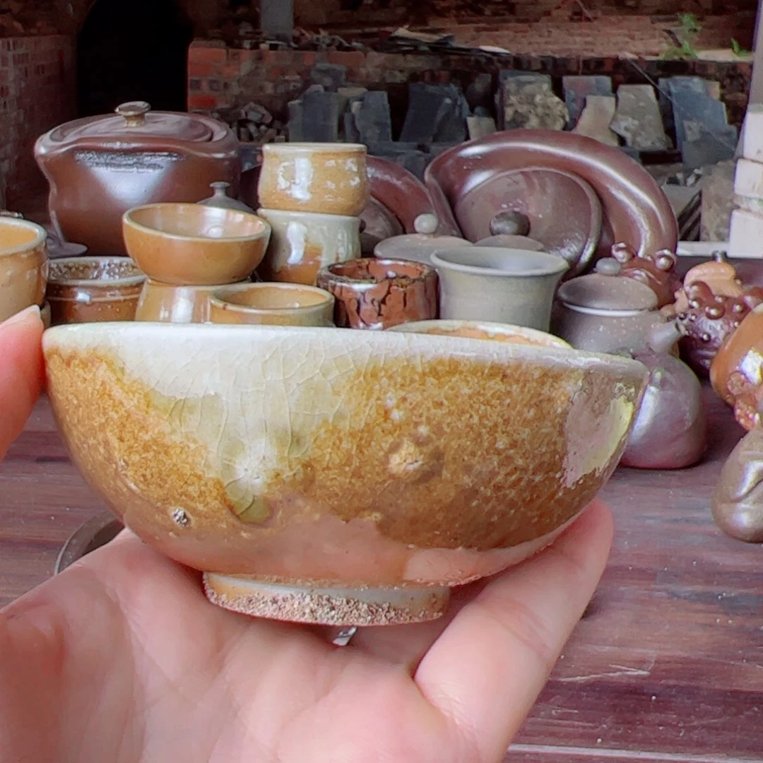 坭兴陶贵台龙窑柴烧茶器A293