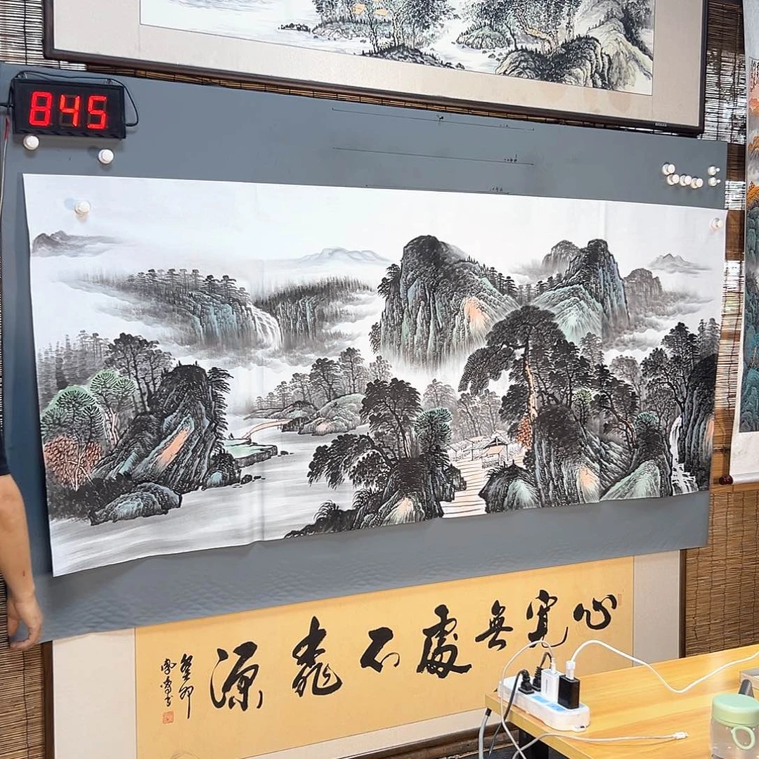 国画845 花鸟和蝴蝶的翅膀在