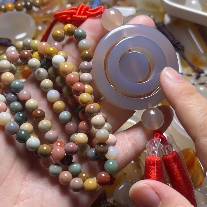 玛瑙/玉髓颈饰未镶嵌秋*5527