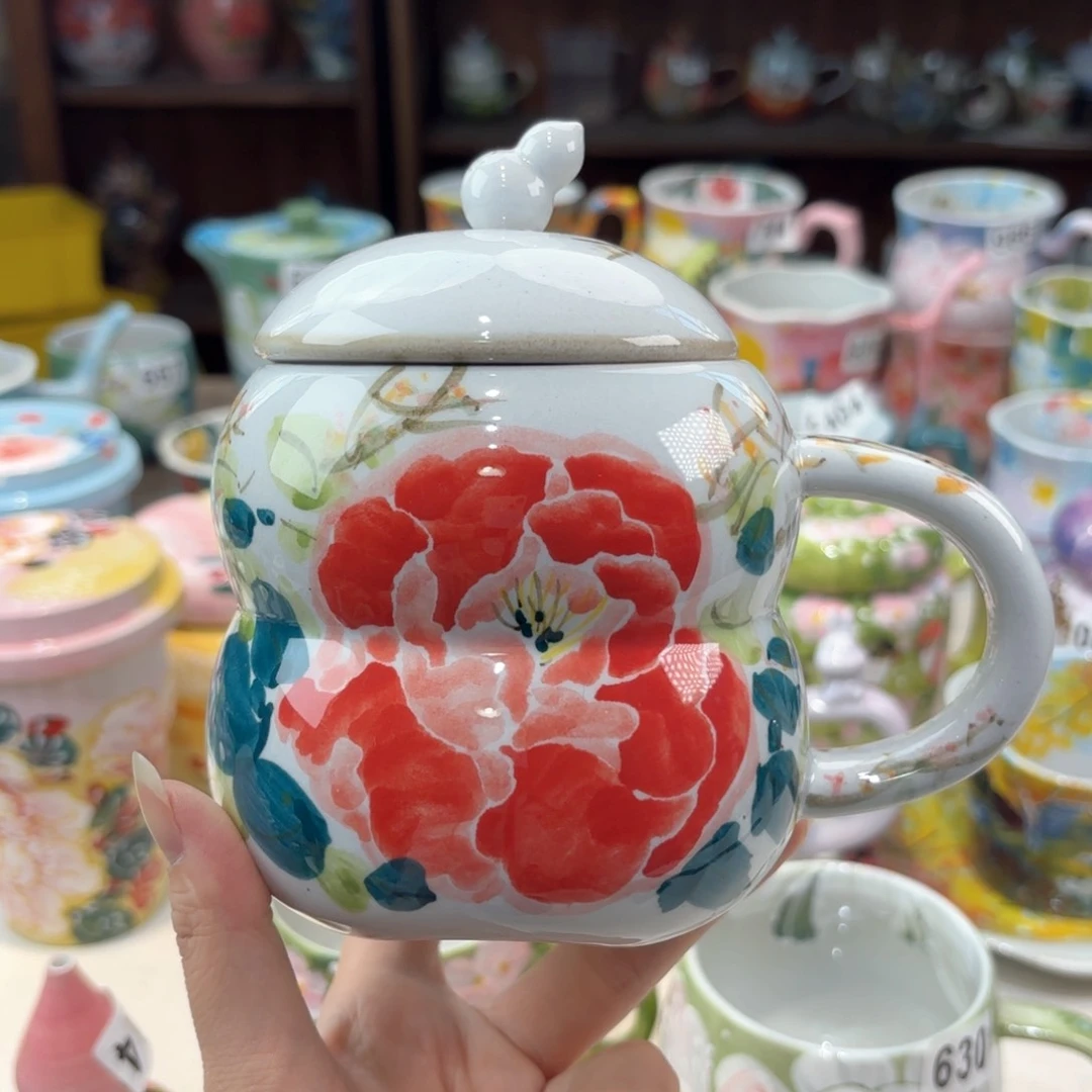 景德镇手绘高温釉下彩陶瓷茶具