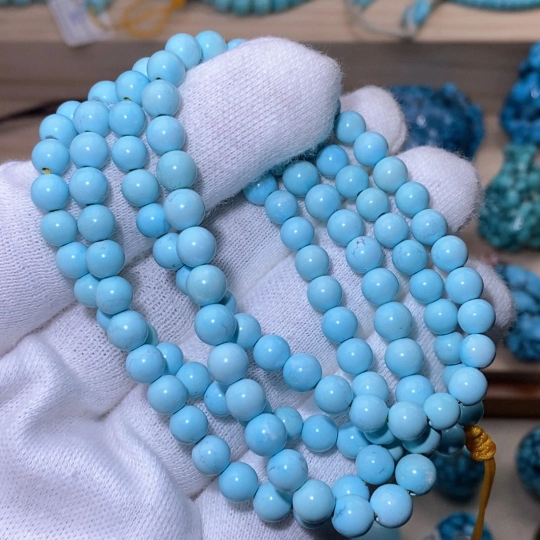 未镶嵌绿松石珠宝奇石5.6mm