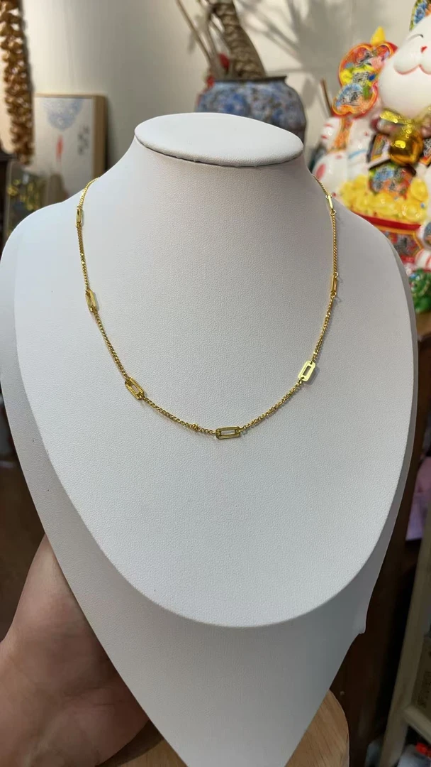 足金5G精工设计感套链